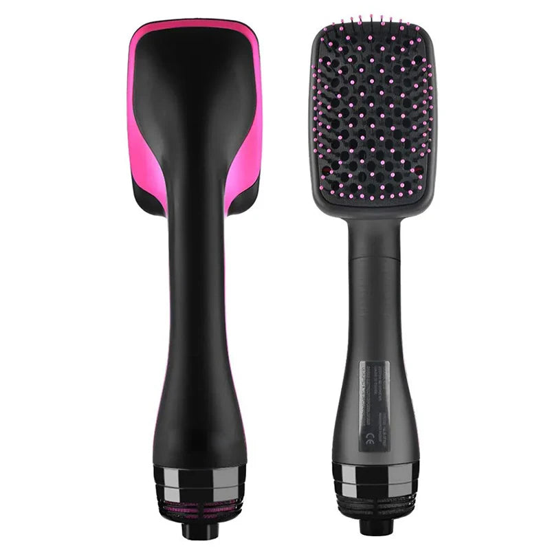 New Arrival 2 in 1 Multifunctional Hot Air Brush Comb Straightener Tangle-Free Hair Dryer Brush